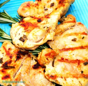 Grilled Chicken with Garlic, Rosemary & Lemon.