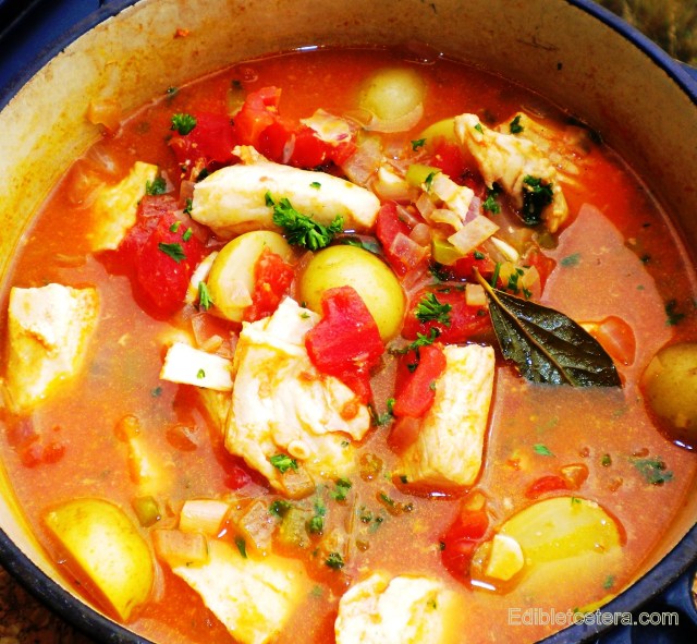 BLOG Spicy Fish Stew, with sherry & baby potatoes