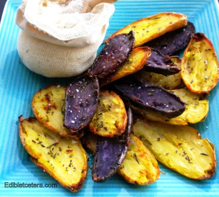 Twice-Baked Fingerling Potatoes with Rosemary & Sea Salt