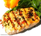 Grilled Salmon with Limes Leaves & Chili