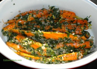 Carrots with Fresh Herbs, Shallots & Creme Fraiche.