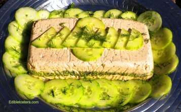 Fresh Salmon Terrine with Spinach & Dill.