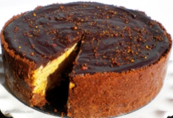 Chocolate Peanut Butter Mousse Cake.