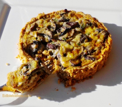 Stilton & Mushroom Tart with a Walnut Crust