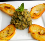 Roasted Eggplant with Pine Nuts, Basil, Mint & Parsley