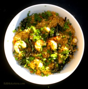 Shrimp Basil Fried Rice with Garlic & Chili