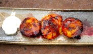 Grilled Plums with Brown Sugar, Cinnamon & Amaretto