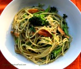 Spaghetti with Broccoli, Smoked Trout & Lemon